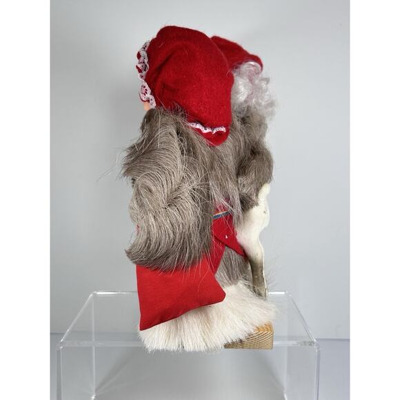 Vtg Santa & Mrs Claus FINLAND Erkki Juopperi Reindeer Christmas Real Fur Arctic - Picture 6 of 8